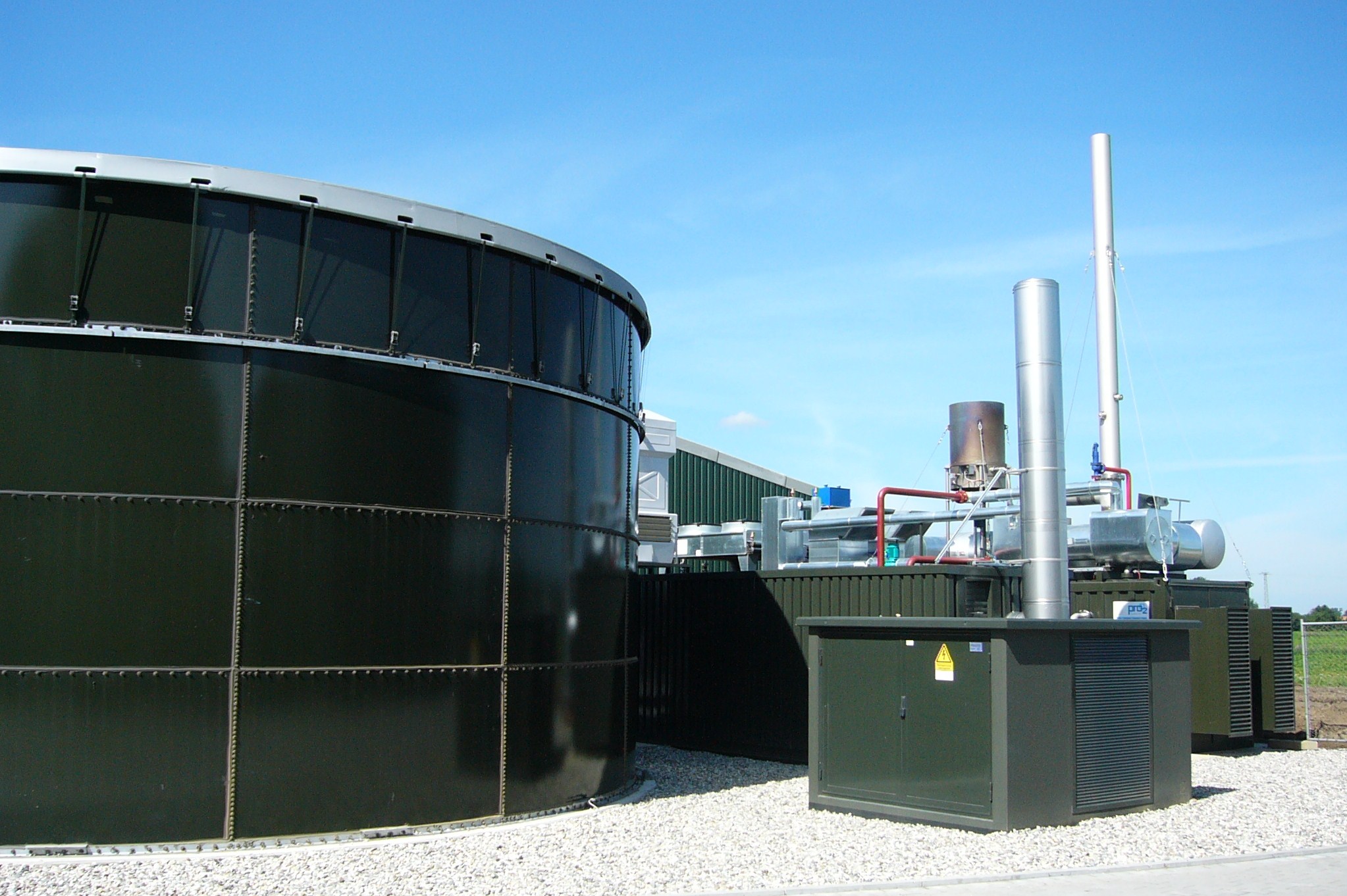Intercontrol flowmeter biogas installatie
